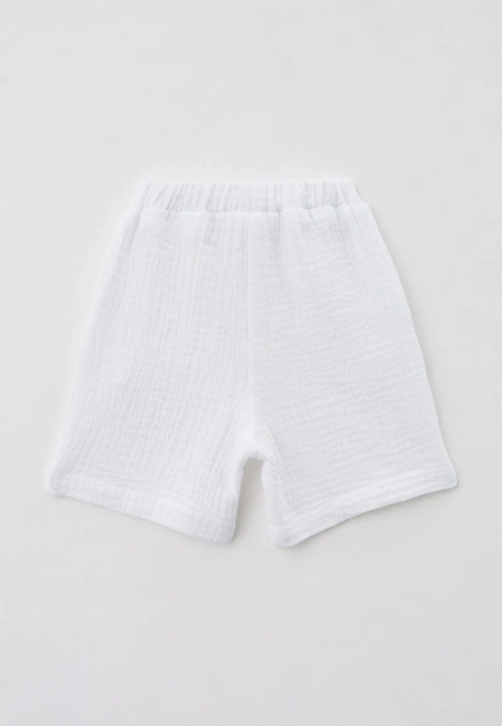 Шорты для малышей из белого муслина