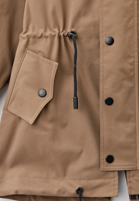 Парка из водооталкивающего материала на подкладе из хлопка