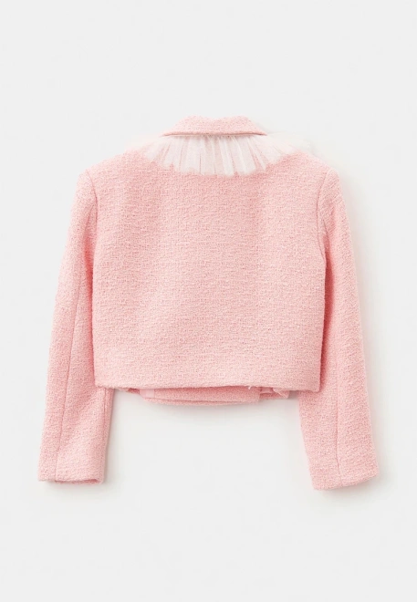 Костюм Хару из пиджака и брюк в розовом цвете для девочек