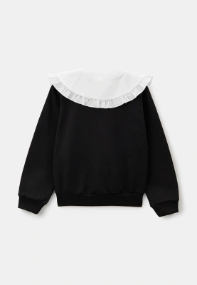 Свитшот со съемным воротником