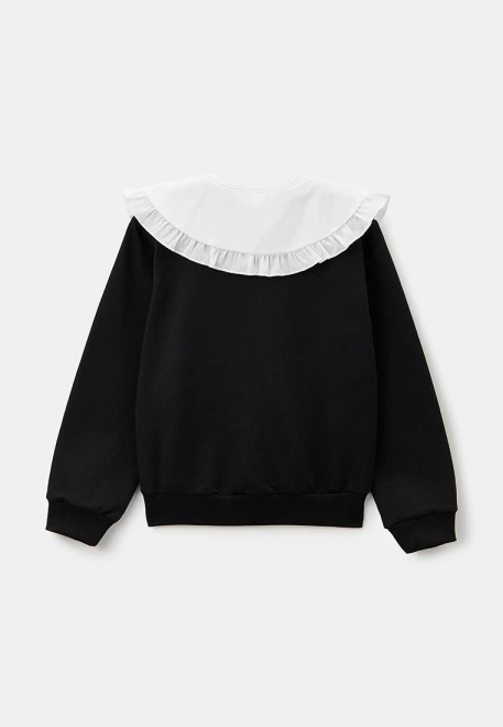 Свитшот со съемным воротником