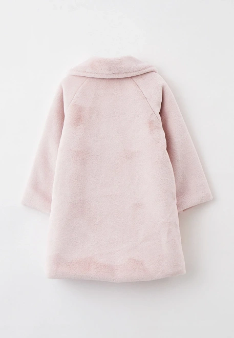 Шуба для малышей на пуговицах и с круглым воротником 