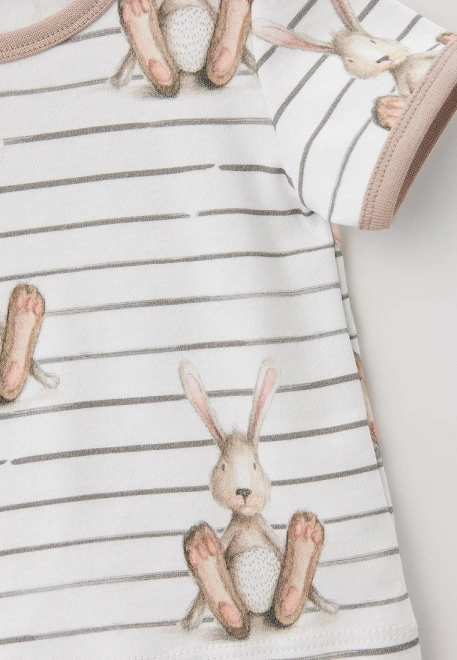 Пижама из хлопка с принтом кролики 