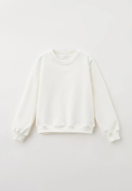 Свитшот свободный из мягкого футера с небольшим утеплителем