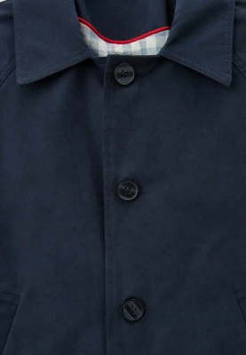 Плащ Кас из курточной ткани в темно-синем цвете Плащ Кас из курточной ткани в темно-синем цвете