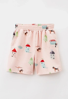 Костюм трикотажный из кардигана на молнии и шорт