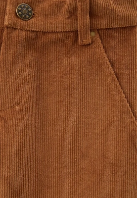 Брюки из вельвета коричневого цвета для девочек