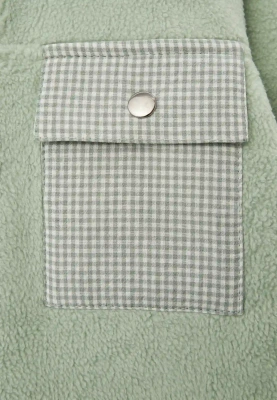 Анорак Уэйн из футера в мятном цвете