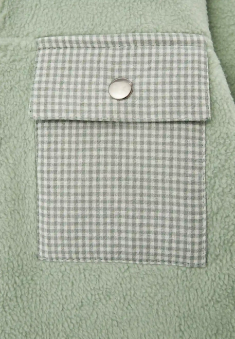 Анорак Уэйн из футера в мятном цвете