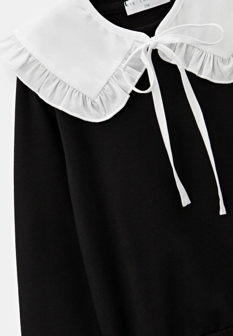 Свитшот со съемным воротником