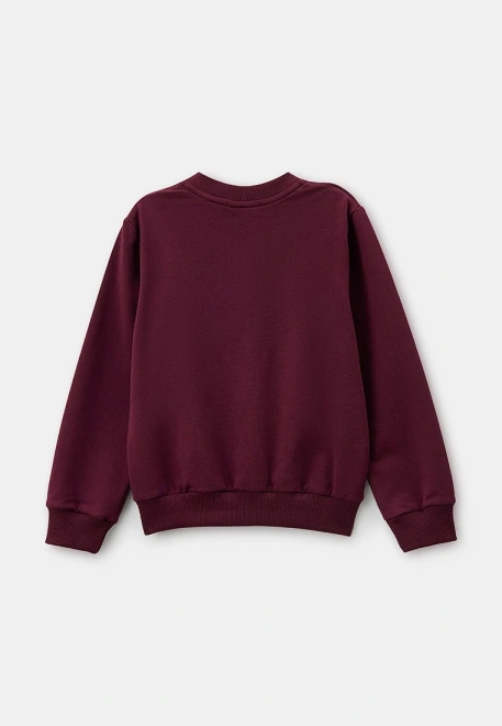 Свитшот бордового цвета