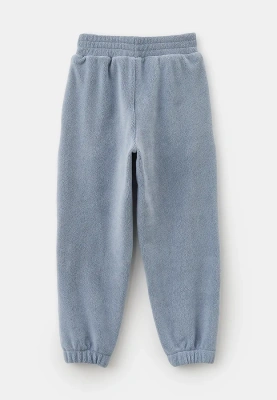 Костюм из флиса для девочек в голубом и молочном цвете