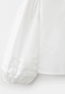 Блузка Аззи из сорочечной ткани в белом цвете