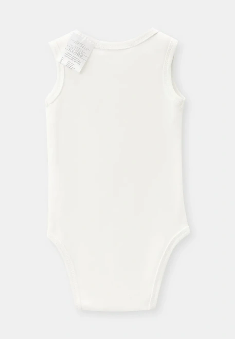 Боди - майка из хлопкового трикотажа с принтом лошадка с яблоками 