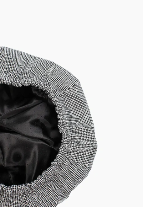 Берет из костюмной ткани в клетку Берет из костюмной ткани в клетку