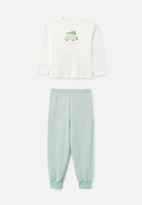 Пижама Чен с принтом для мальчиков в мятном цвете