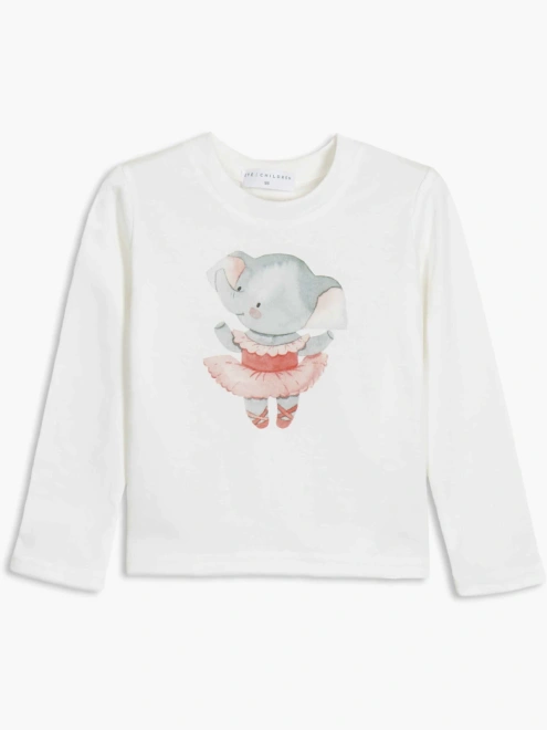 Лонгслив с принтом слоник