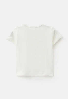 Комплект из футболки Мейсон и брюк Юми в молочном цвете