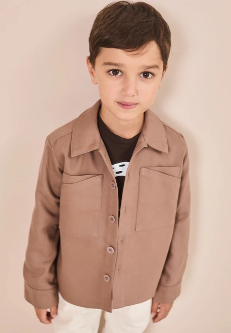 Рубашка кофейного цвета