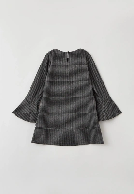 Платье из трикотажного джерси в мелкую клетку