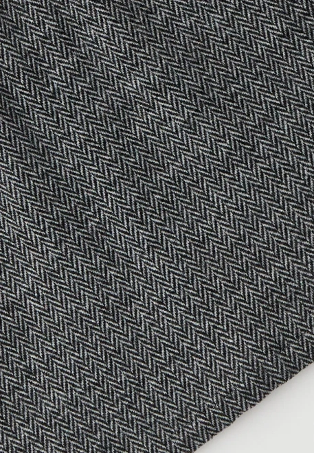 Юбка мини из мягкого костюмного трикотажа в елочку