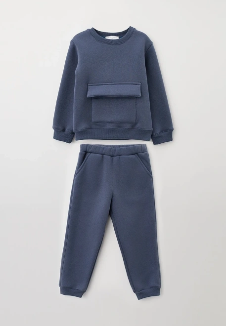 Костюм теплый из свитшота и брюк из футера с начесом