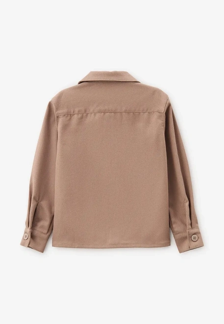Рубашка кофейного цвета