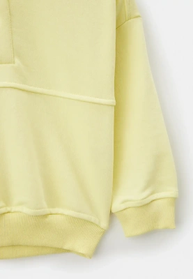 Свитшот Линк из трехнитки в лимонном цвете