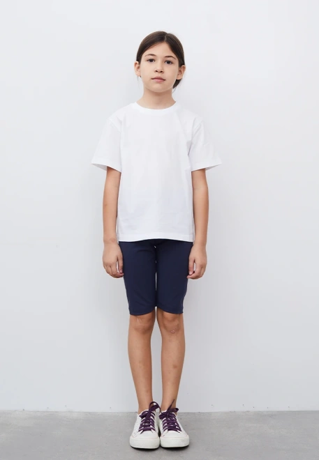 Велосипедки темно-синего цвета на резинке