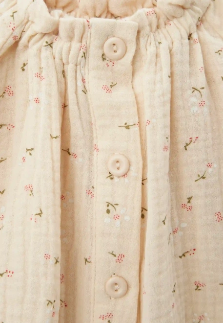 Блузка Аника из муслина в молочном цвете Блузка Аника из муслина в молочном цвете