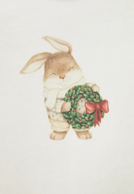 Боди Джулиан в молочном цвете с принтом