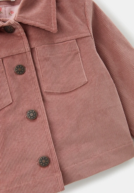 Костюм из вельвета пыльно-розового цвета 