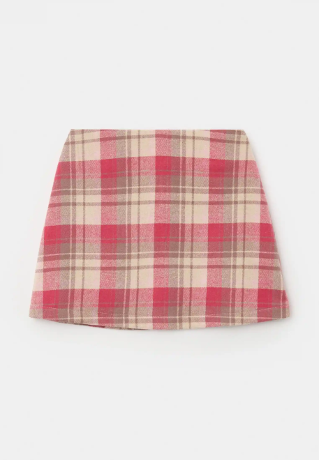 Юбка Тинки из теплого хлопка в клетку