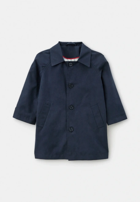 Плащ Кас из курточной ткани в темно-синем цвете