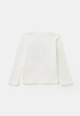 Лонгслив из мягкого трикотажного хлопка с принтом ленивец в космосе