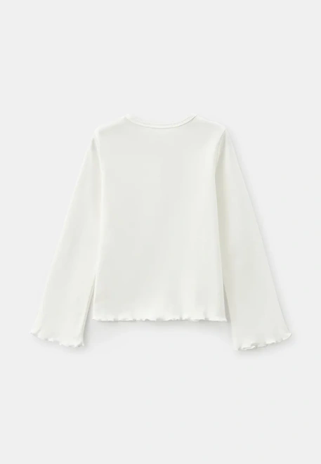 Пижама бежевого цвета с принтом для девочек