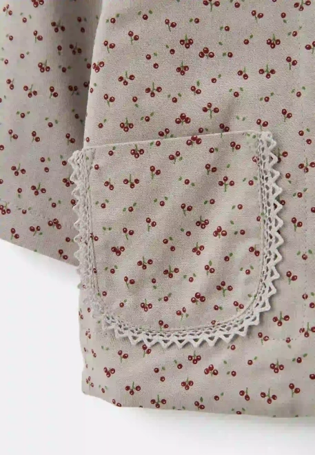 Куртка Катара из теплого хлопка в сером цвете