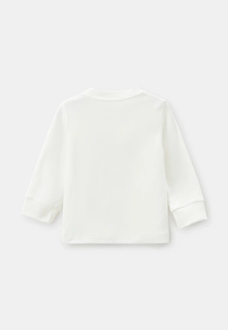 Лонгслив из хлопка с манжетами 