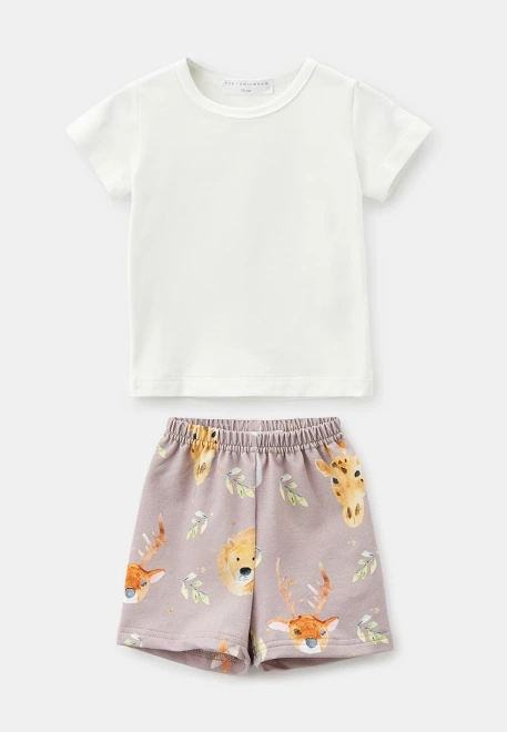 Комплект футболка с шортиками с животными