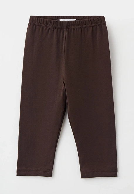 Капри на резинке коричневые