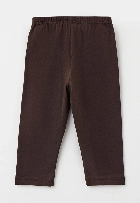 Капри на резинке коричневые