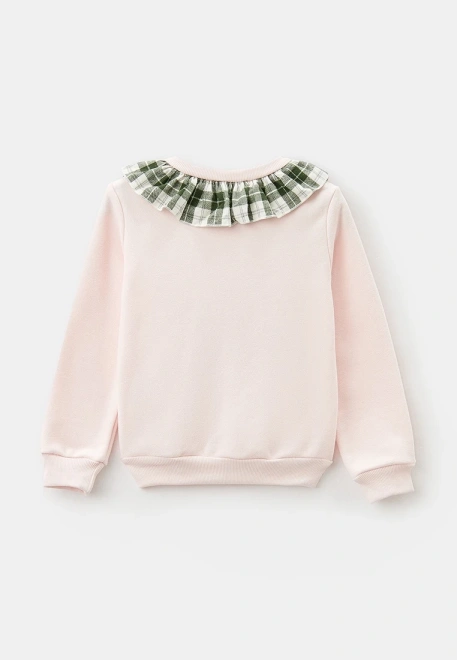 Свитшот Ванда бледно-розовый с принтом 