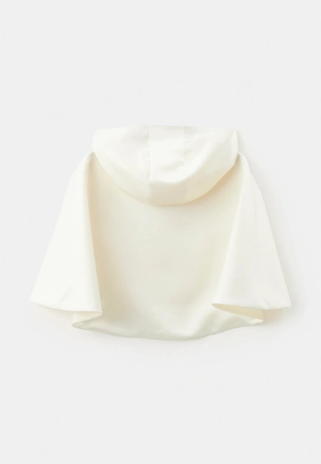 Кейп Эва из атласа в молочном цвете