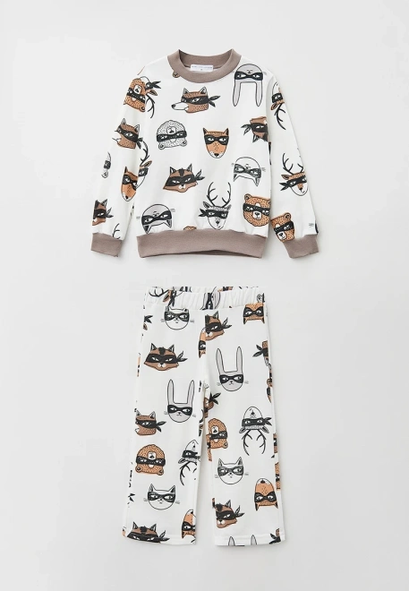 Пижама Грей теплая из трикотажа с начесом