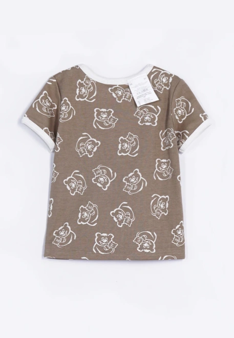 Футболка для малышей из хлопка с принтом медвежата