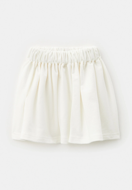 Юбка Агнесс из двунитки в молочном цвете