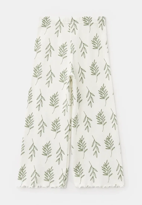 Пижама с принтом в белом цвете для девочек