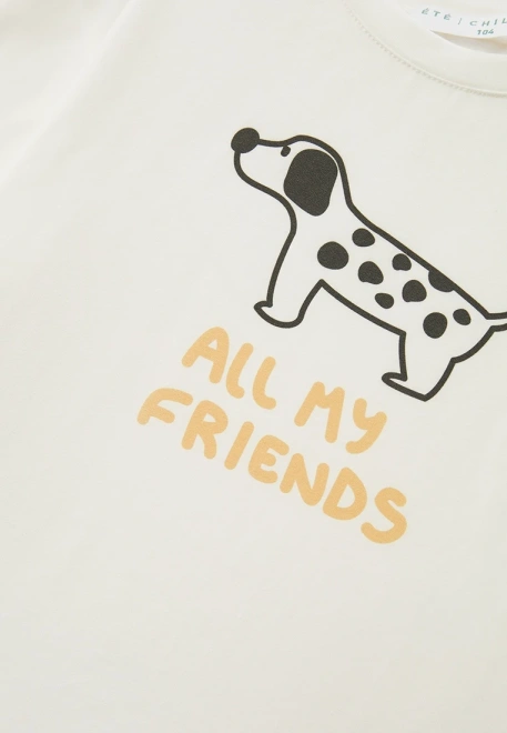 Пижама для мальчика с шортами принт собачки