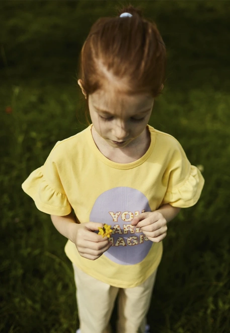 Блузка однотонная с принтом Блузка однотонная с принтом