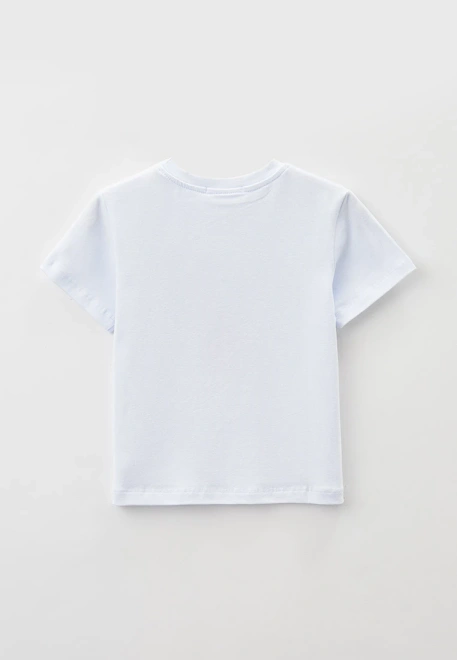 Футболка белая с рисунком в стиле кэмпинг Футболка белая с рисунком в стиле кэмпинг